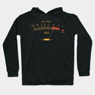 Volume VU Meter Vintage Audio Engineer Recording Studio Gear Head Musician Guitar Shirt Hoodie